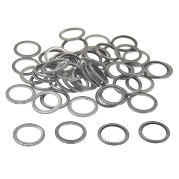 

50Pcs Plug Drain Washer Auto Oil Gasket Seal Fits for Subaru 803916010