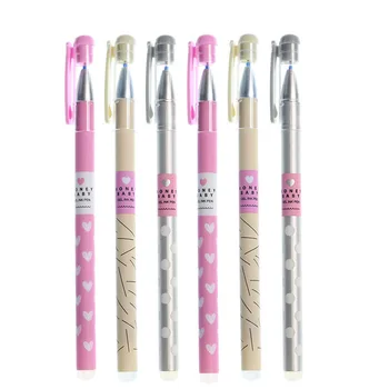 

3pcs Cute Cartoon Magic Erasable Gel Pen 0.38mm Blue Black Refill Writing Smooth Children'S Gifts Stationery Office Supplies