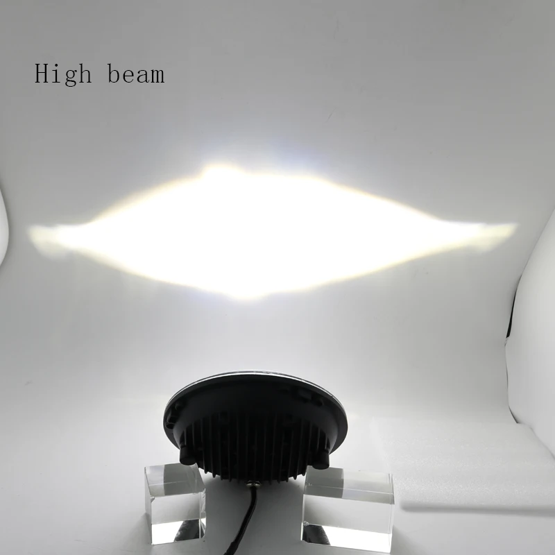 Мотоцикл " светодиодный DRL H4 Halo Кольцо Янтарная Поворотная сигнальная фара для JeepJK TJ Touring Lada 4x4 Yamaha Niva suzuki samurai Touring