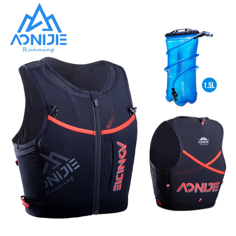 

AONIJIE New C9106 10L Quick Dry Sports Backpack Hydration Water Bladder Pack Vest Bag with Zipper Hiking Running Marathon Race