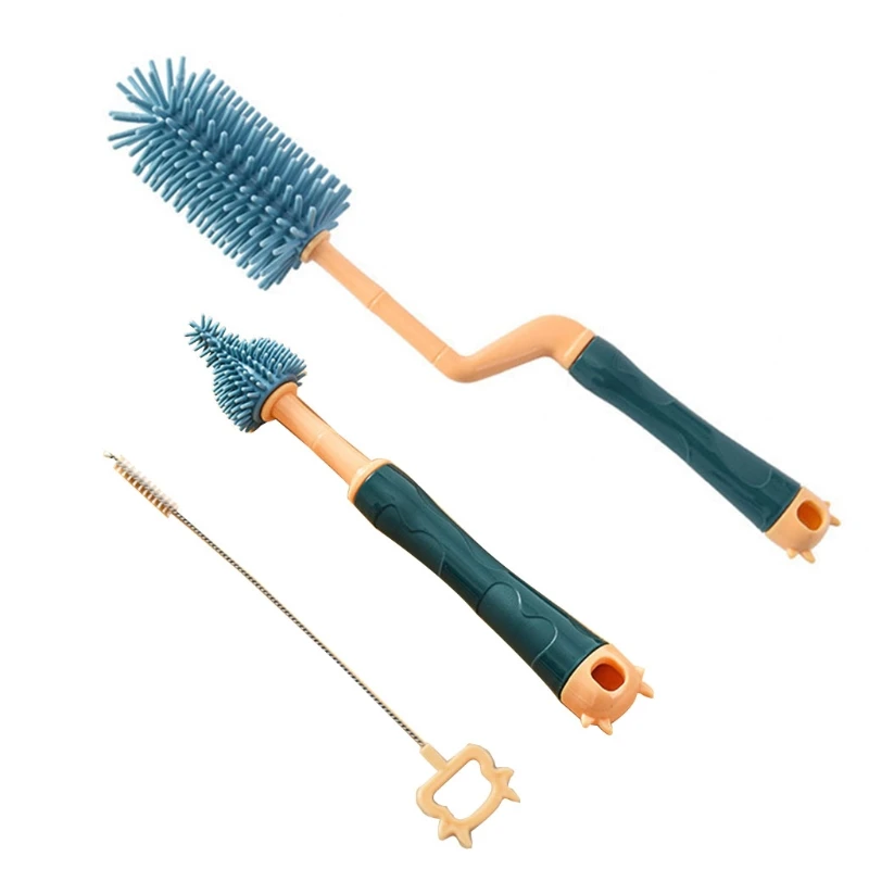 Baby Bottle Cleaning Brushes Set Cleaning Set Kit 3 Pcs