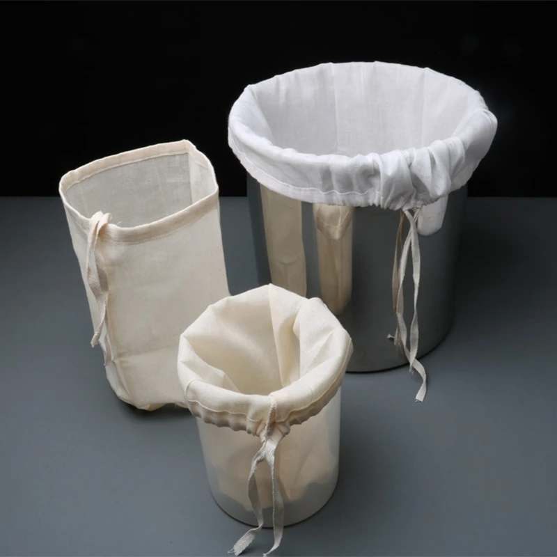Home Brew Mesh Pouch W/ String Food Grade Distilling Homebrew Bucket Filter Bag 