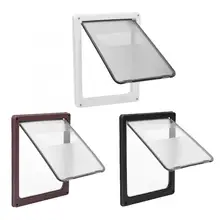 4 способа запираемый собака котенка двери безопасности лоскут двери качество собака Кот безопасная дверь свободно войти с отверстиями для стены легко Установка