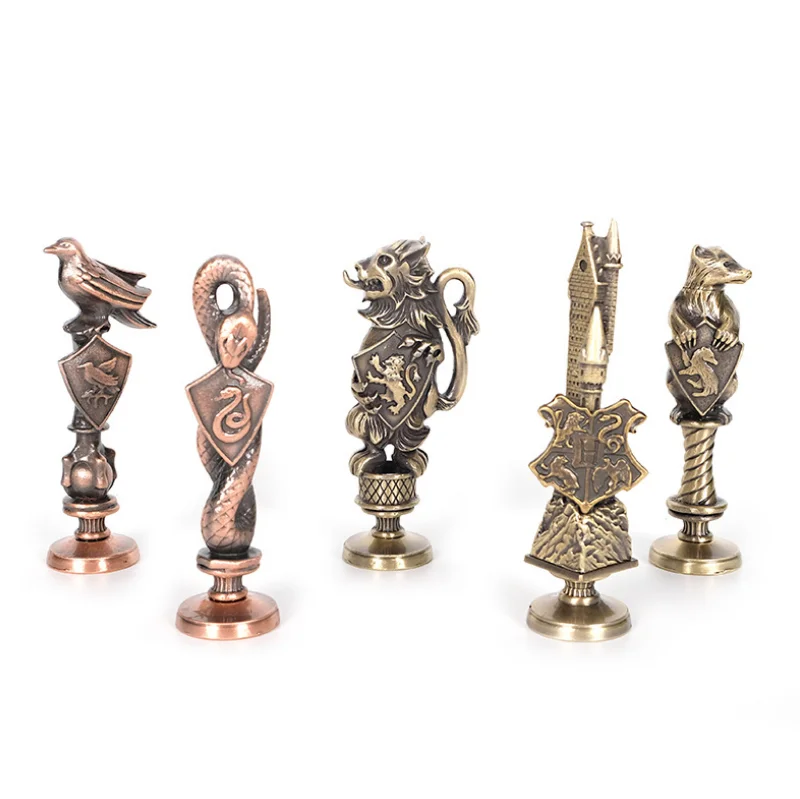 New Harried Seal Metal Badge Vintage Alphabet Wax 3D Potters Set Hermione Magic School Colleage Box Gift