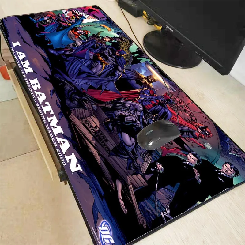 

XGZ Batman Mouse Pad Gaming Locking Edge Mouse Pad Large Cartoon Anime Rubber Mouse Pad Keyboard Mat Table Mat PC Mousepads XXL