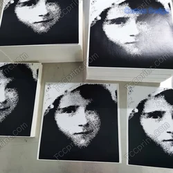 Autocollants de coquille d'œuf Fragile en vinyle, autocollants OEM personnalisés, auto adhésifs destructibles 