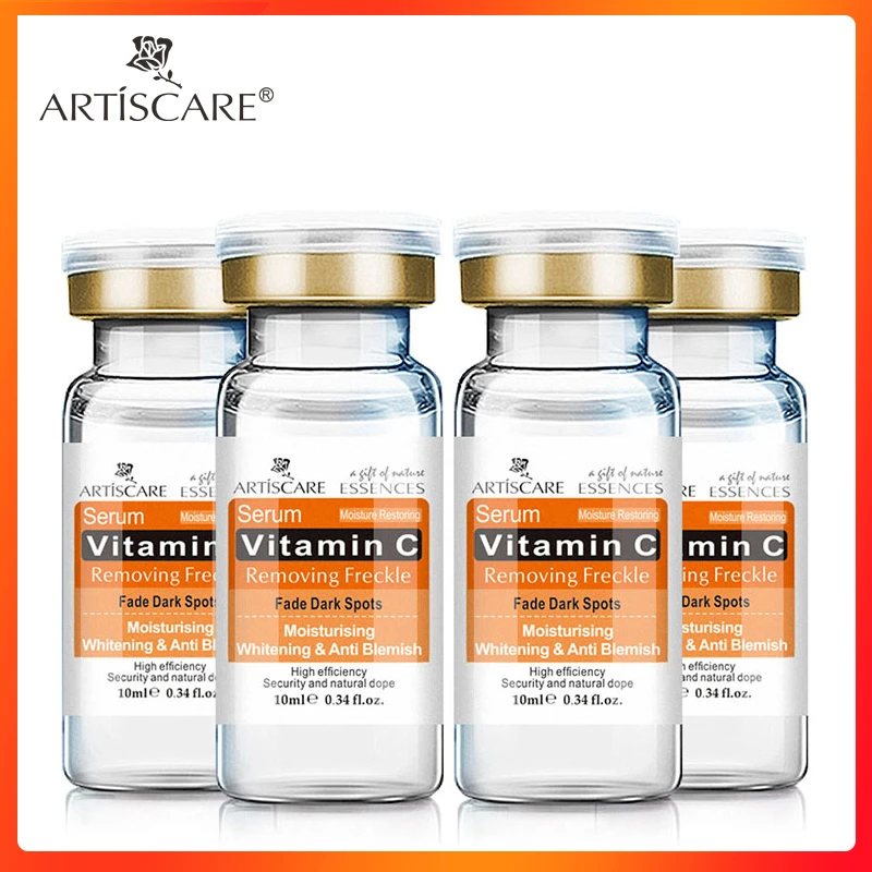 4PCS ARTISCARE Vitamin C Whitening Serum Hyaluronic Acid Face Cream Snail Remover Freckle Speckle Fade Dark Spots Anti-Aging | Красота и