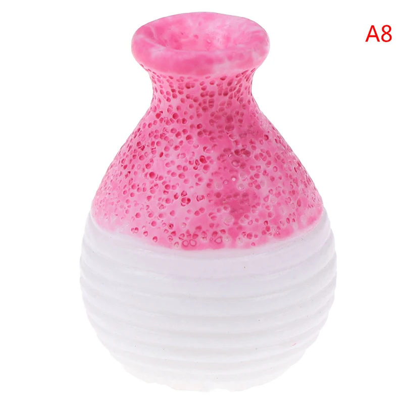 1:12 Doll House Flowerpot Vase Ceramics Teapot Basin DIY Furniture Toys Dollhouse Miniature Accessories - Цвет: As pictures