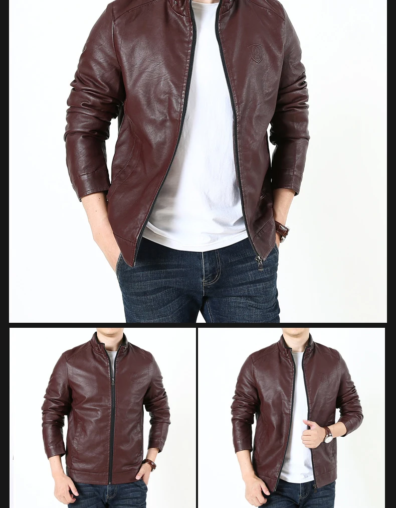 Мужские кожаные куртки и пальто мужские ветровки мотоциклетная куртка зимнее Мужское пальто Куртки из искусственной кожи для мужчин 2088