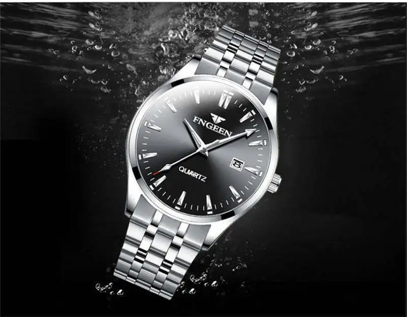 Мужские часы брендовые роскошные часы Мужские кварцевые часы студенческие из нержавеющей стали светящиеся водонепроницаемые наручные часы мужские relogio masculino