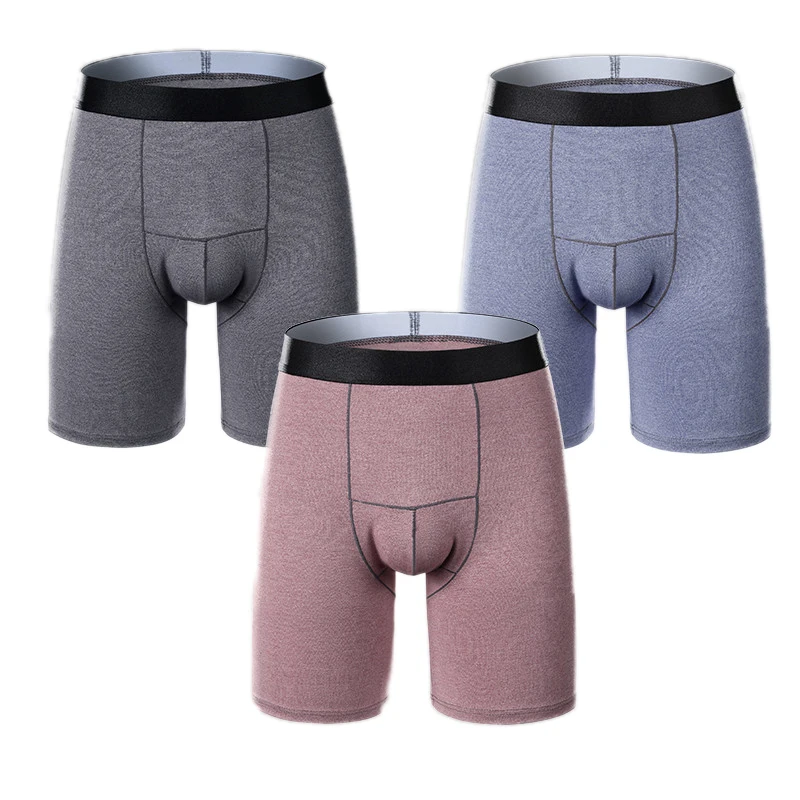 

Sports Underwear Boxer Men Lengthening Breathable Perspiration Quick Dry High Elasticity Mid-waist Mens Boxers Comfortable Slim