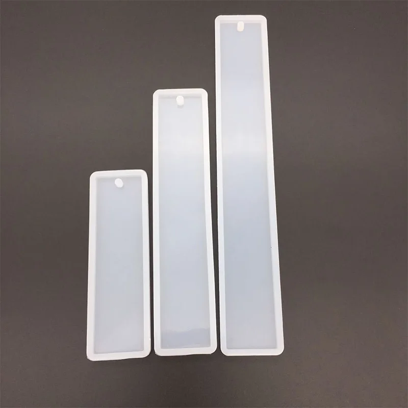 

2 Pcs/Set Rectangle Silicone Bookmark Mold, DIY Bookmark Mould Making Epoxy Resin Jewelry DIY Craft Silicone Transparent Mold