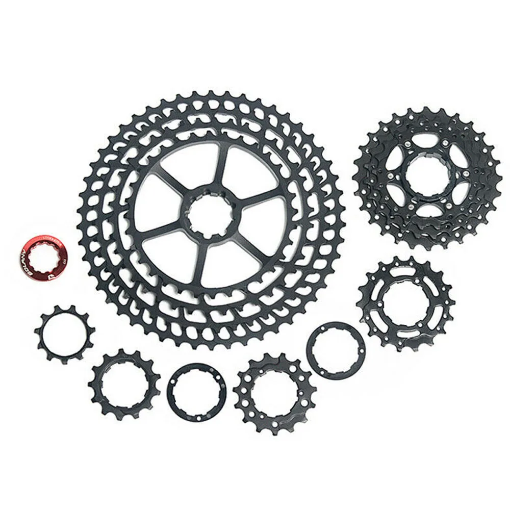 

11-50T 11 Speed BOLANY MTB Mountain Bike Hollow Design Cassette Freewheel Ultra Light Cycling Flywheel Sprocket Bicycle Parts
