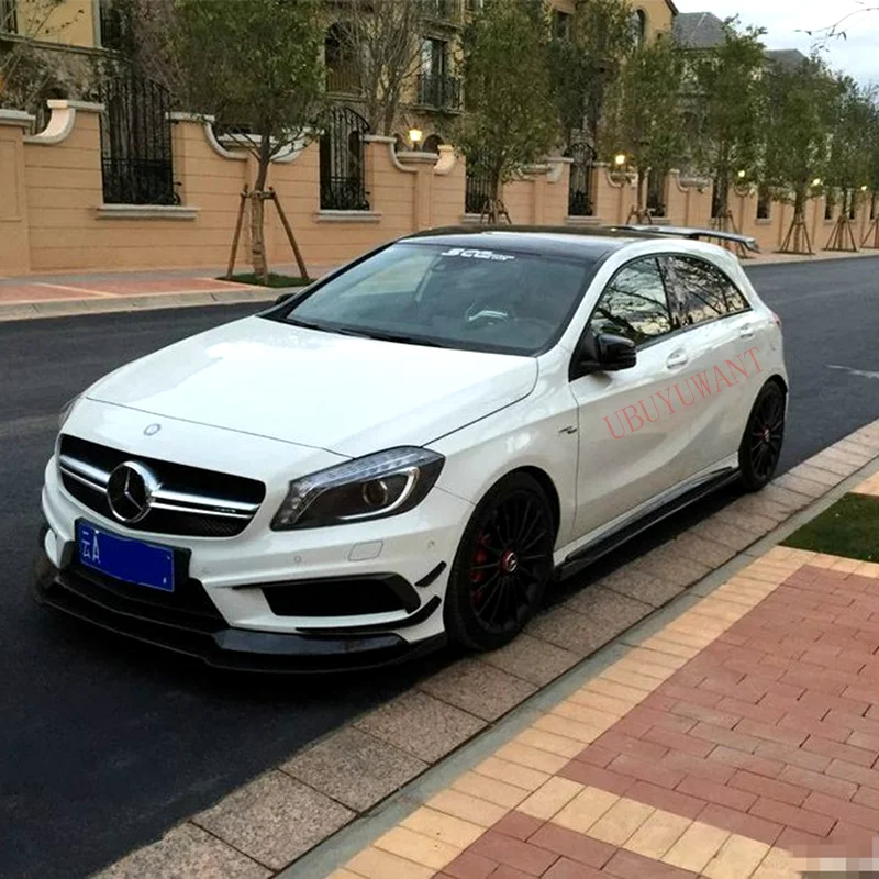 Для Mercedes Benz A класс W176 A160 A180 A200 A250 A45 AMG 5-дверей- углеродного волокна задний спойлер крыло, крышка багажника