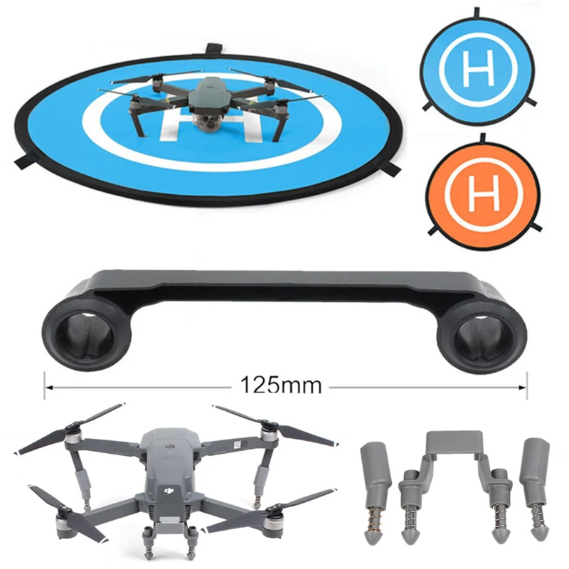 $21.9 3in1 For DJI Mavic Pro Combo Tarmac 75cm Drone Mini Parking Apron 3CM Landing Gear Remote Control J