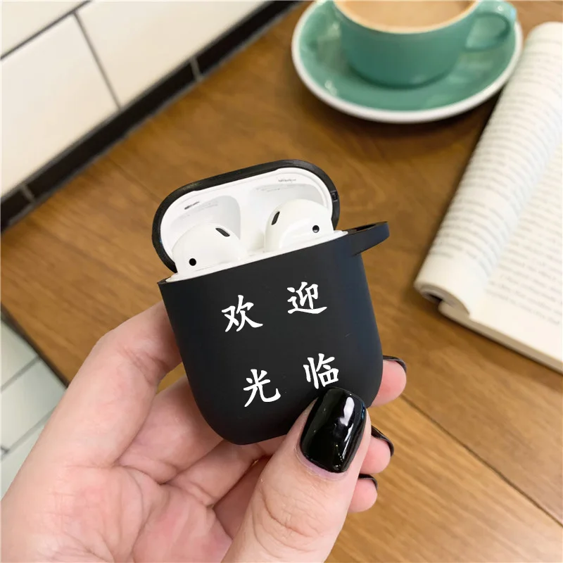 Модный для airpods 1 2 черный чехол ТПУ для air pod чехол