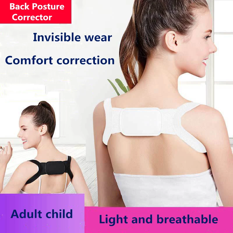 

Back Posture Corrector Brace Support Belt Adjustable Back Clavicle Spine Adult Children Shoulder Belt Posture Correction