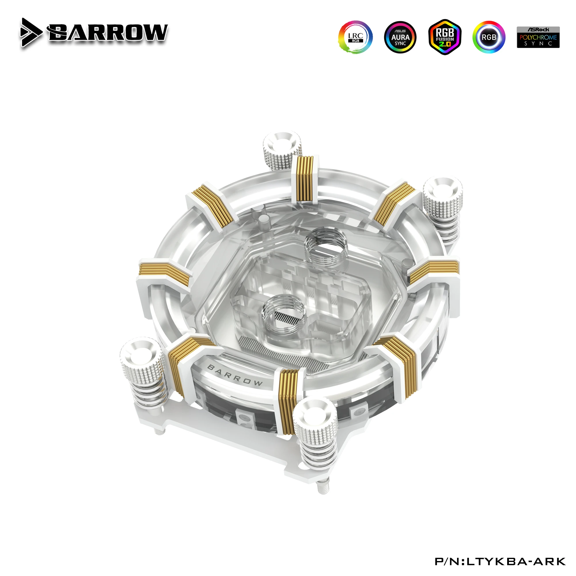 Água de Resfriamento Blockaplicável a Am4 Barrow Computador Lrc2.0 Rgb 5 Vaurora Ryzen Series Ltykba-ark Cpu - Am3 - Imagem 4