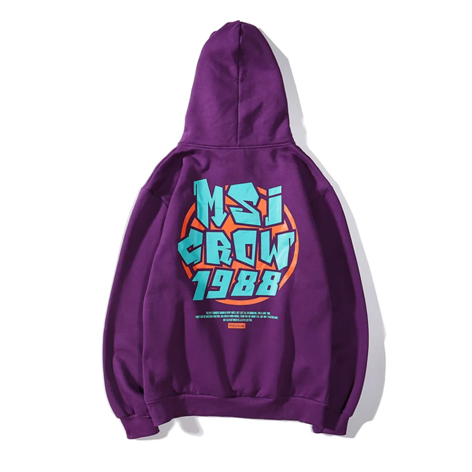 Digital 1988 Plus Velvet Hoodie Couple New Fleece Streetwear Long Sleeve Hooded Sweatshirt Harajuku Sudadera Hombre Mens Hoodies