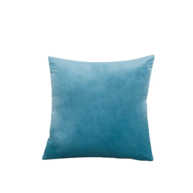 Velvet Throw Pillow Cover - Soft Solid Decorative Cushion Case for Home, Sofa, and Bedroom - Cozy Square Pillowcase