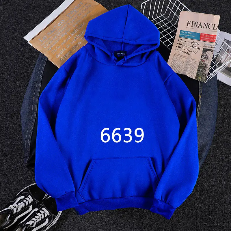 6639Blue Прямая поставка, женские толстовки на заказ, свитшоты для девочек и мужчин, спортивная одежда, сделай сам, с принтом логотипа, пуловер с капюшоном, свободная повседневная спортивная одежда - Цвет: 6639Blue