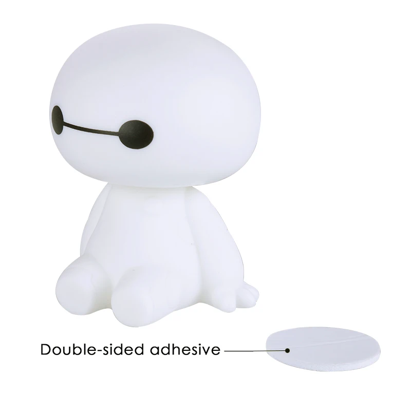 Пластиковая мультяшная фигурка робота Baymax с вращающейся головой украшения для