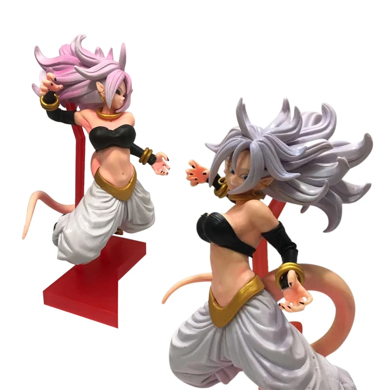 

Anime Dragon Ball Z 21.5cm Japanese Anime Figure Woman Buu Android No.21 Action Figure Collectible Model Toys For boys