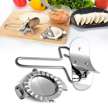 

304 Stainless Steel Dumplings Mold Dough Cutter Mold Set Kitchen Tool Dumpling Ravioli Maker