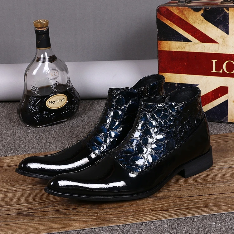 Zapatillas Hombre Uomini Del Progettista Glitter Gioiello Stivali In Vera Pelle Punta A Punta Oxford Scarpe Stile Italiano Mocassini Scarpe Da Sposa