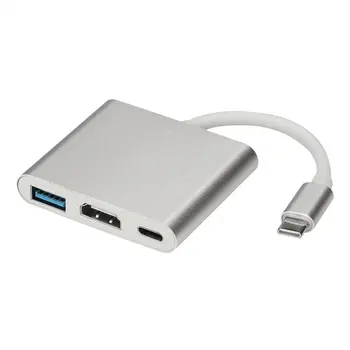 

NEW USB 3.1 Type C to HDMI USB 3.0 USB-C HUB Adapter Type-C Extender HD 4K for Macbook Air 12 Converter Wholesale