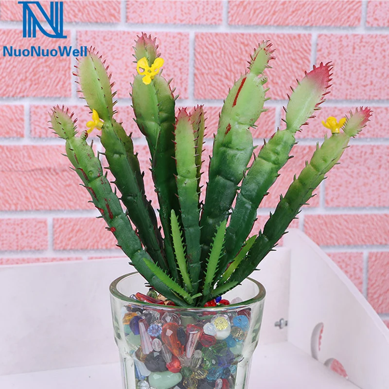NuoNuoWell 3xArtificial искусственный суккулент мини кактусы завод 7 ''(18 см)" сделай сам "Террариум зеленый