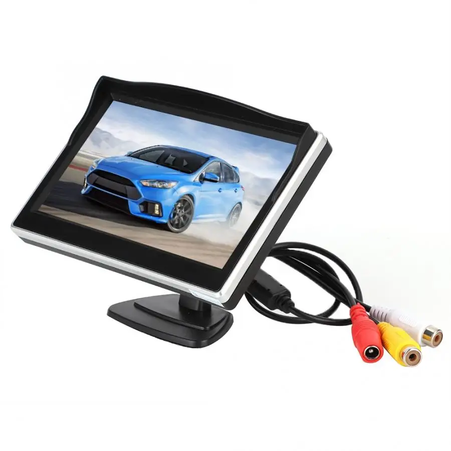 Pantalla coche 5in 480X272 разрешение 2 Way AV вход ЖК-монитор для автомобиля для системы заднего хода и DVD аксессуары automovil