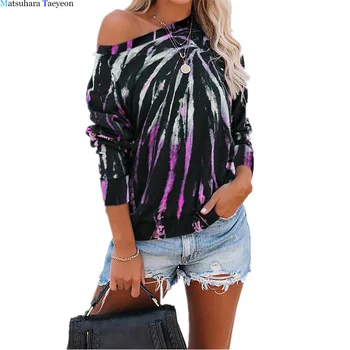 

Fashion Long Sleeves T-shirt Women Cotton Loose Women TShirt Casual Tie-dyed Color Tee O-neck T Shirt Hot Sales In 2020 Clothing