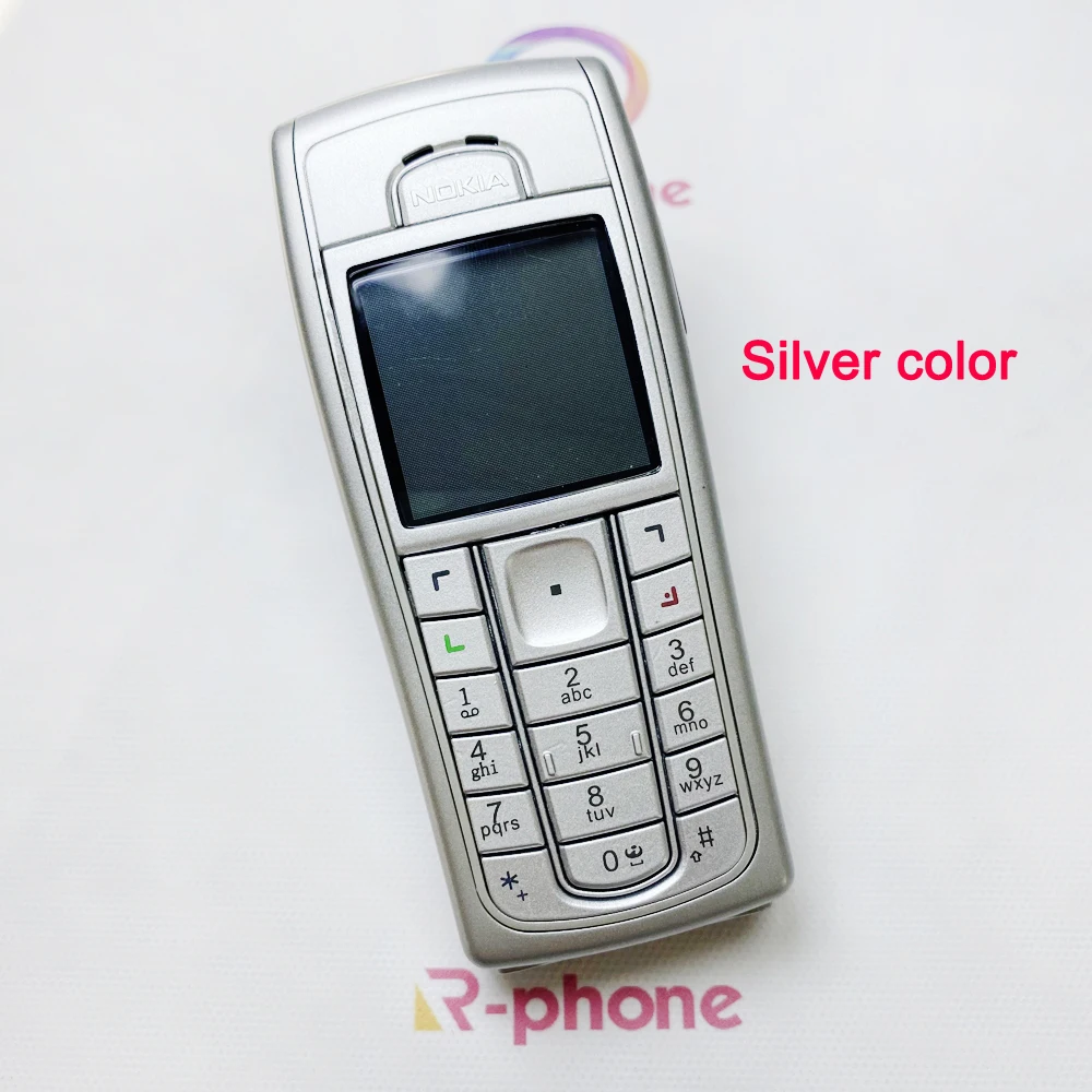 Nokia-teléfono móvil renovado, celular GSM de triple banda, teclado Inglés, ruso y árabe, barato, desbloqueado, 6230