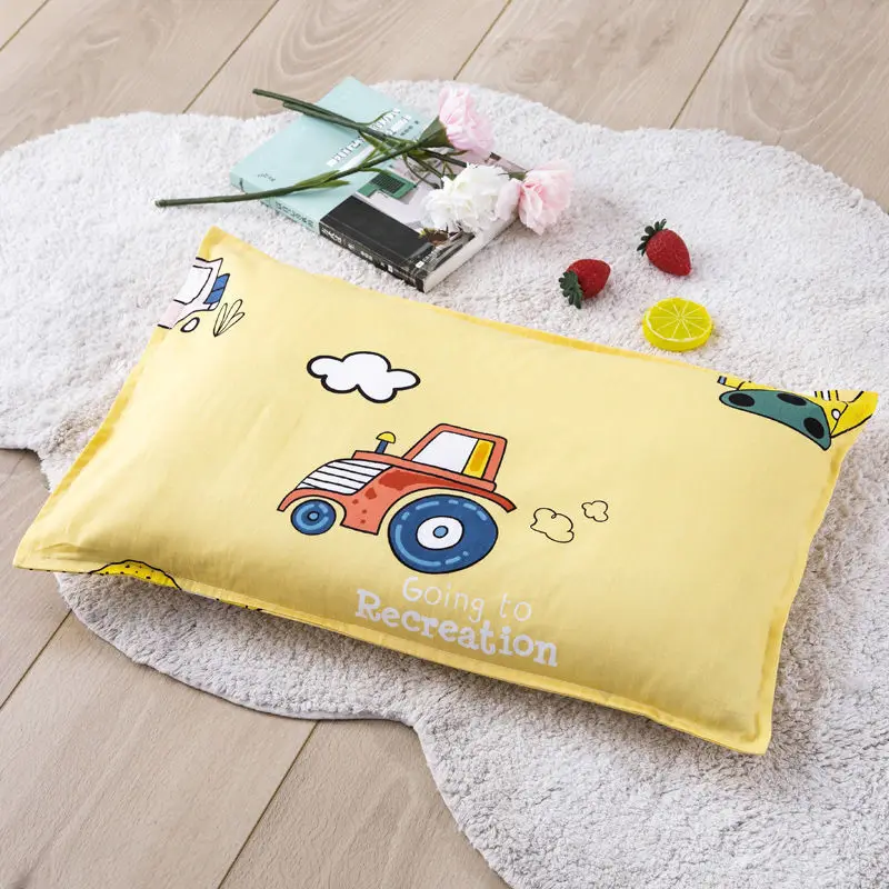 

Kids Cotton Pillow Kindergarten Sleeping Pillow For Children'S Cartoon Pillowcase Soft Pillow Core Infant Bedding Boys Girls Hea