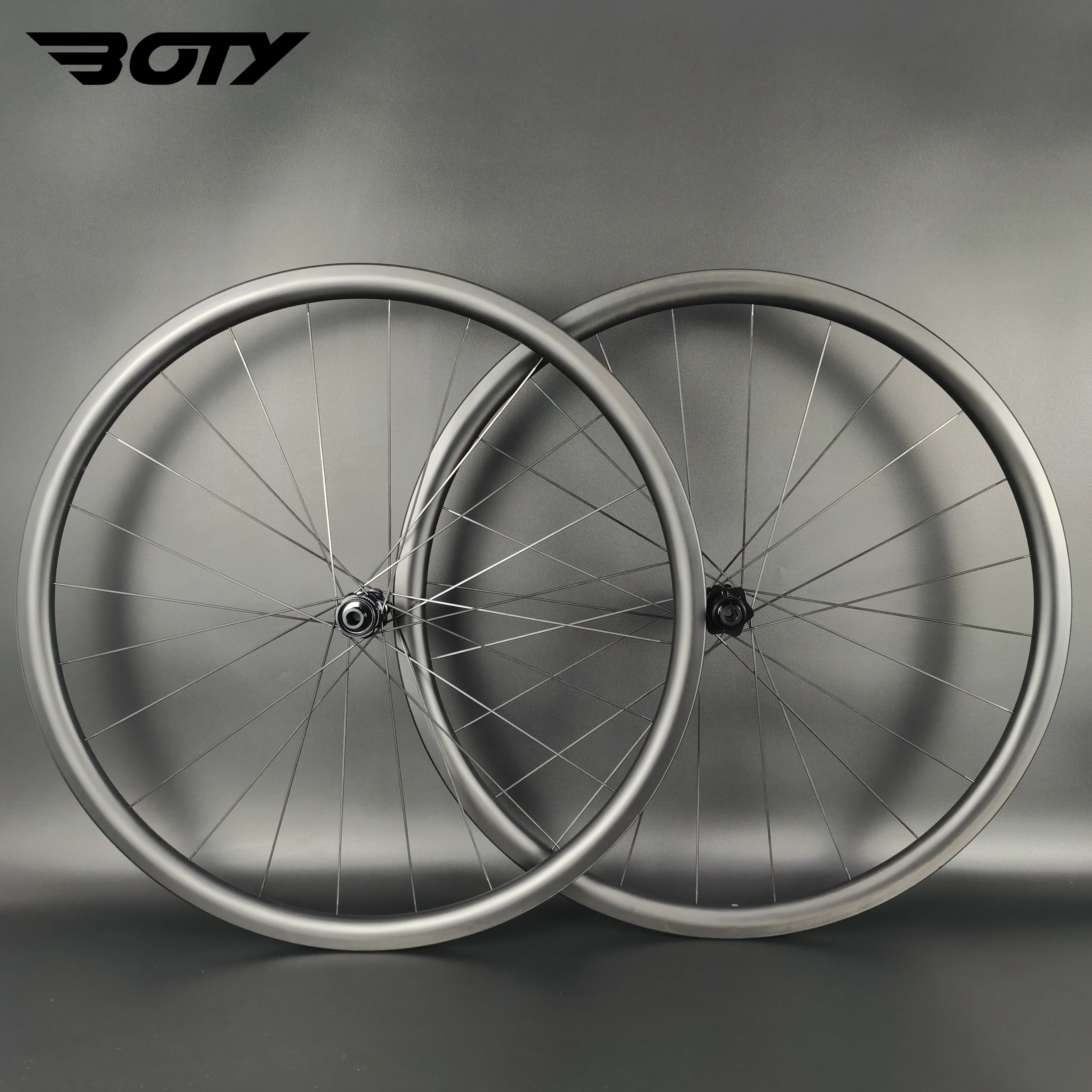 

700C Superlight carbon wheels 30mm depth 26mm width Clincher/Tubeless/Tubular Road disc brake bike wheelset with UD matte finish