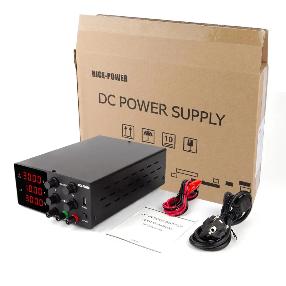 Regulated DC Laboratory Power Supply Adjustable Lab 30V 10A 60V Voltage Regulator 220V Stabilizer Switching Bench Source 30 V-5