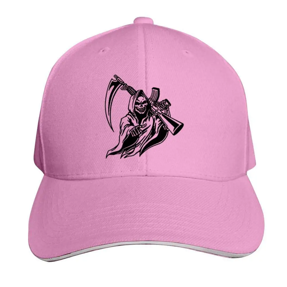 Грим жнец с пистолетом Регулируемая бейсбольная кепка s Винтаж сэндвич шляпа сэндвич Кепка остроконечный Дальнобойщик папа шляпы