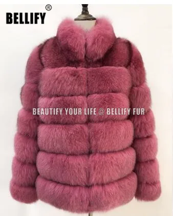 

Autumn and winter British Style Stand collar real fur jackets 60cm Medium Women rocking magnificent natural fur coats