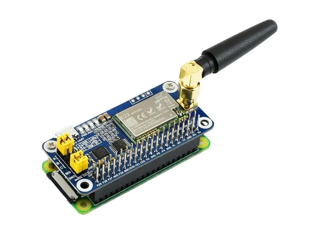 Faixa de Freqüência Adequado para Controle Coleta de Dados Baseado em Sx1268 Lora Cobre Mhz Industrial Casa Inteligente Sx1268 433 m Hat - Imagem 4