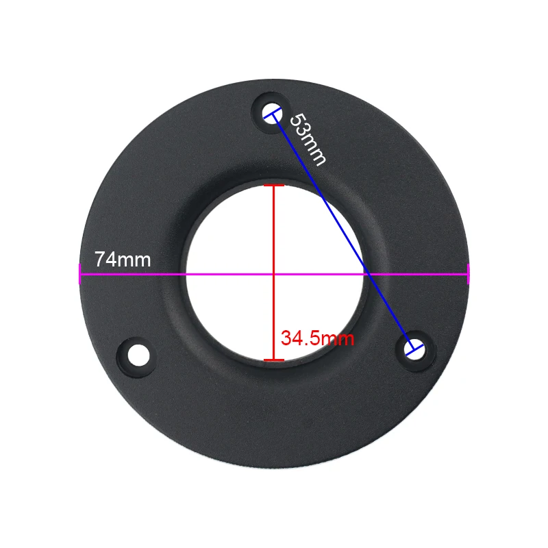 GHXAMP 고음 스피커 트위터 유닛, 실크 필름 발열 스피커 유닛, 1.5 인치, 40mm, 4OHM, 20W 트위터, 74mm 패널, 2 개