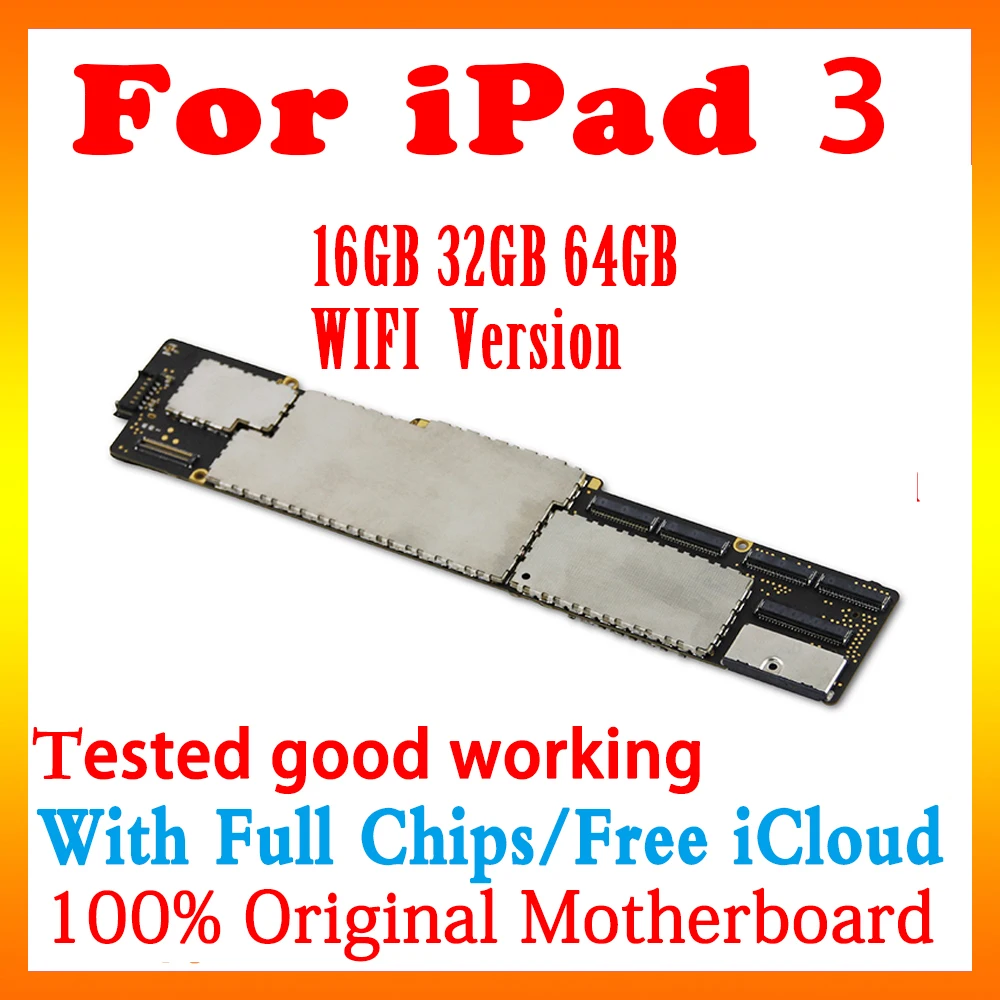 Оригинальная версия A1430 3G и A1416 A1403 Wifi для ipad 3 материнская плата хорошо работает