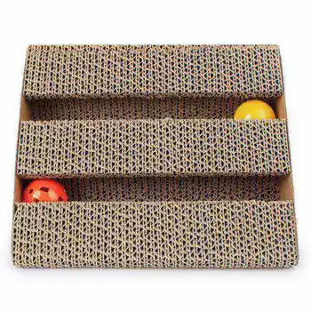 

Cat Toys Cat Scratch Board Pad Scratching Posts Kitten Corrugated Paper Pad Cats Grinding Nail Scraper Mat Mattress