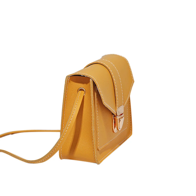S. IKRR новые модные сумки через плечо для женщин простой замок Твердые из искусственной кожи мини квадратные сумки на плечо сумка-мессенджер женская сумочка