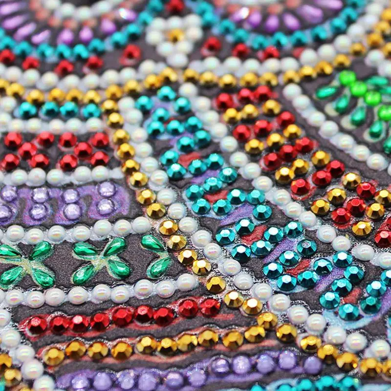 Diy Art Алмазный альбом для рисования дневник полная круглая вышивка мозаикой из стразов A5 64 страницы Сова Павлин блокнот