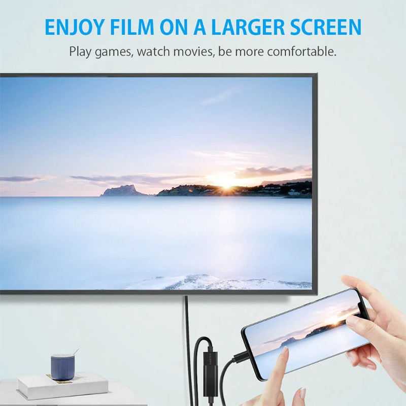 new Micro USB MHL to 1080P HDTV Cable Adapter For Smartphones to TV/Projector/Monitor
