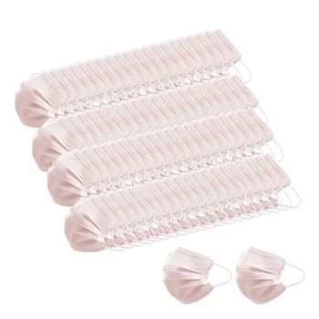 

Fast delivery 3 Plys 100pcs Disposable Face Cover Anti-Dust with Ear Loop Breathable Anti Dust Mouth nose Protector Cloth