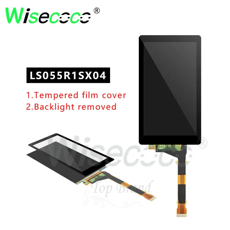 ЖК экран 5 дюйма 2K для 3D принтера с защитой LS055R1SX04 без подсветки DIY project lcd|ЖК-экраны