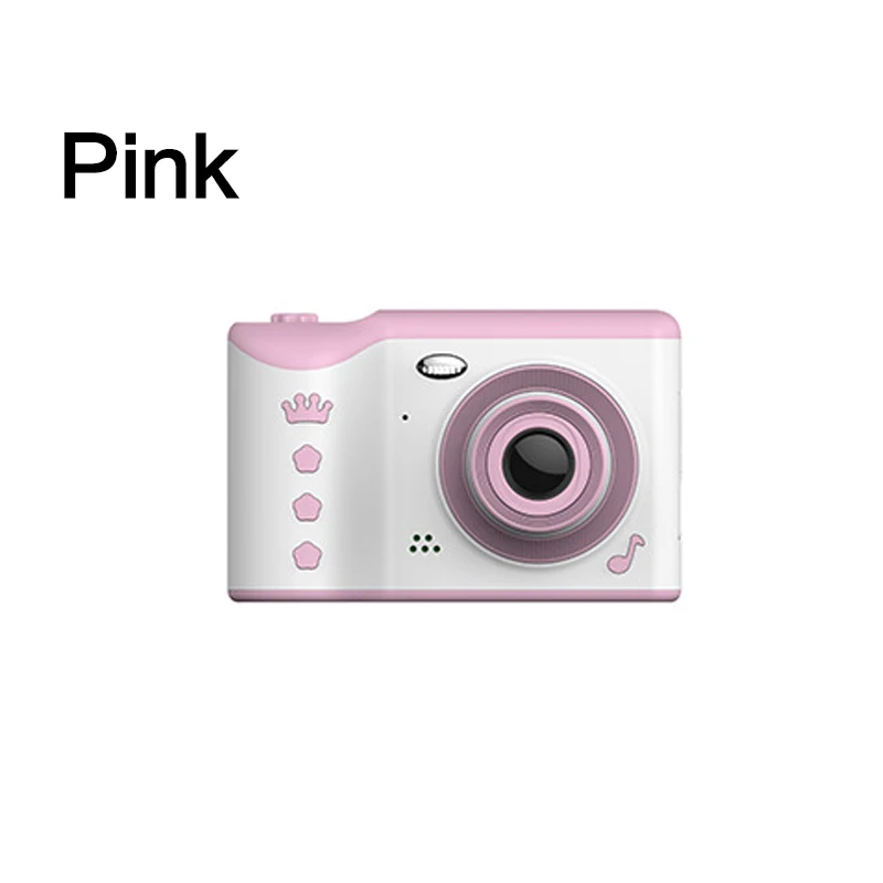 2,8 дюймов HD сенсорный экран детская мини-камера dslr цифровая камера с двойным объективом Цифровая видеокамера для детей подарок на день рождения - Цвет: Розовый