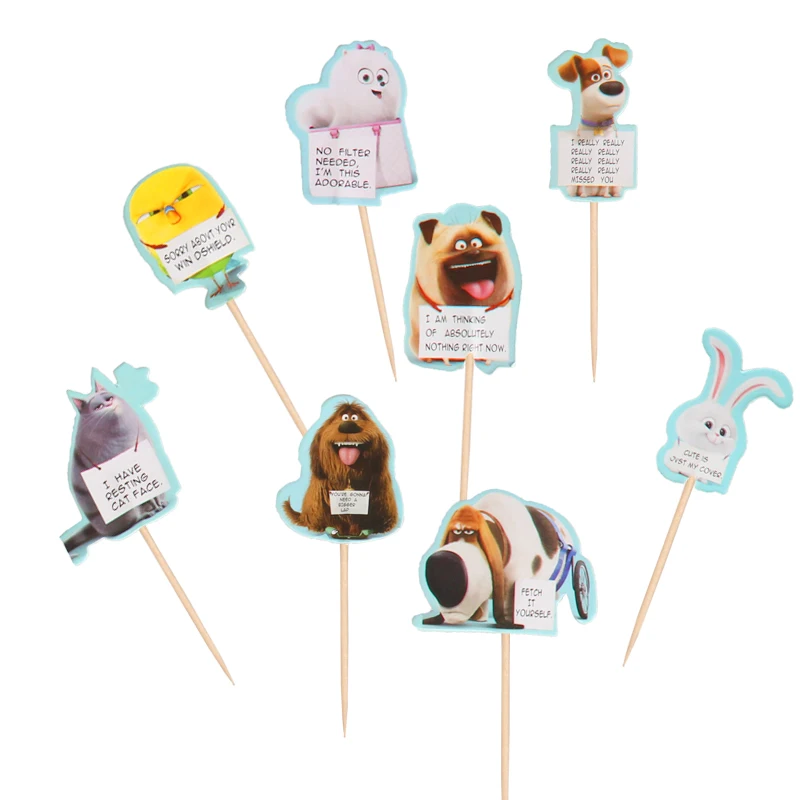 cake topper4 X 24pcs 12 компл. Джунгли Животное Динозавр кекс Топпер дети день рождения торт украшение детский душ вечерние Принадлежности Торт чашка бумажная коробка - Цвет: cake topper4 X 24pcs